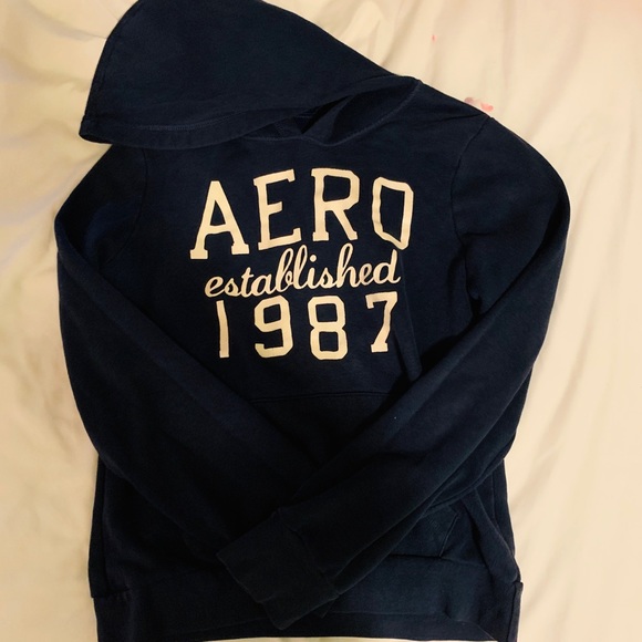 Aeropostale Jackets & Blazers - Hoodie navy blue